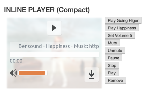 Sticky & Inline Responsive HTML5 Audio Player